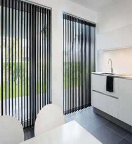 Vertical-Blinds-in-dining-room-black